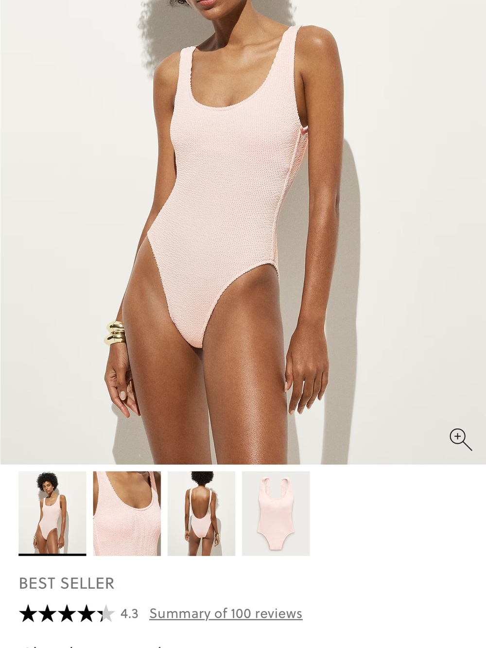 J. Crew Lilac Textured One-Piece Swimsuit with Yellow Lining - Picture 2 of 2